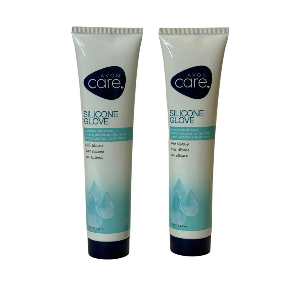 Avon Care Silicone Glove Protective Hand Cream‎ 2 Pack 3.4 fl oz Each